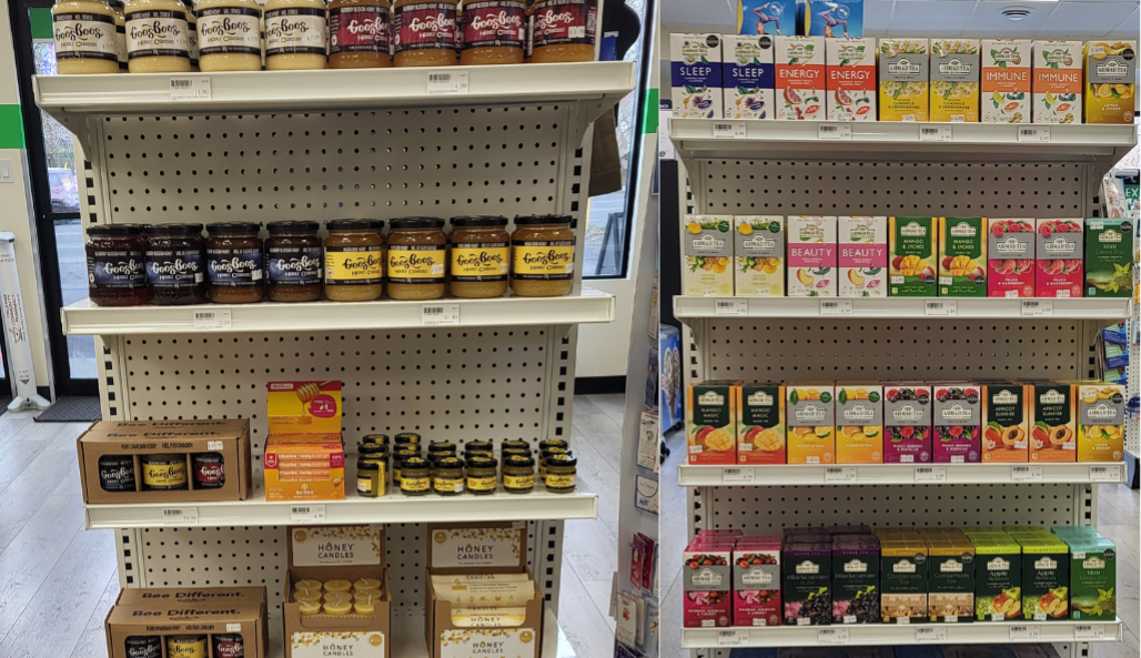 Premium GeesBees Honey and Teas Now at Orleans Community Pharmacy