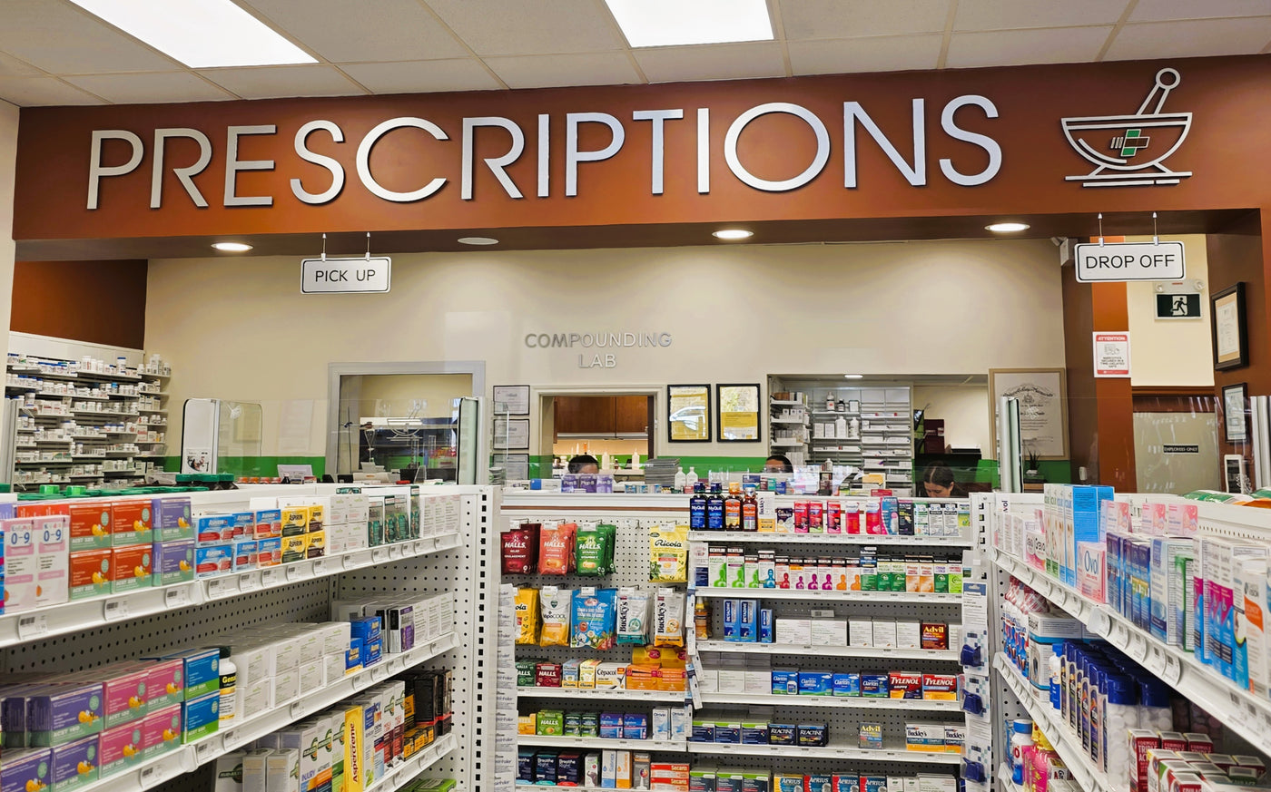 Pharmacy counter