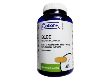 Option+ B100 Vitamin B Complex 120 Caplets