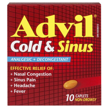 Advil Cold & Sinus 10 Caplets