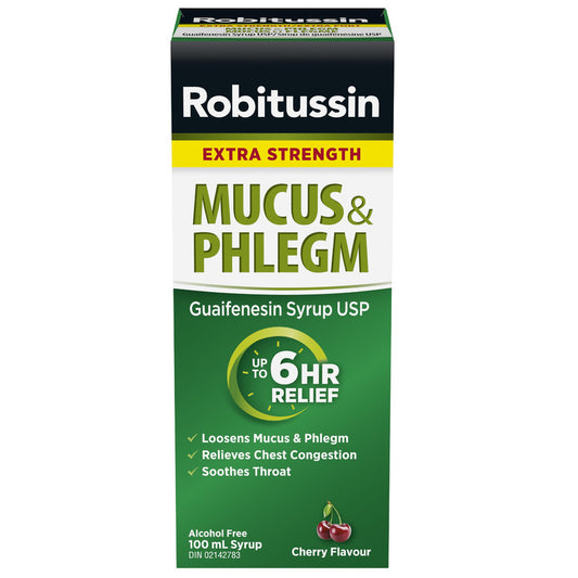 Robitussin Extra Strength Mucus & Phlegm Cherry 100 ml