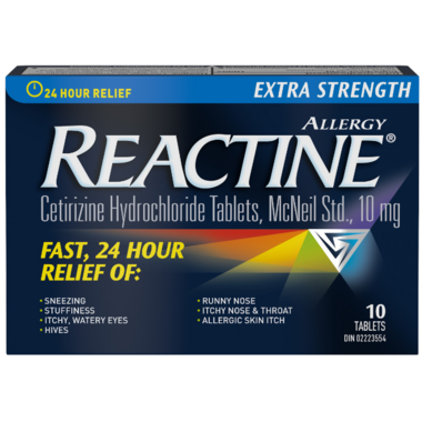 Reactine Extra Strength 10 Tablets 10 Tabs