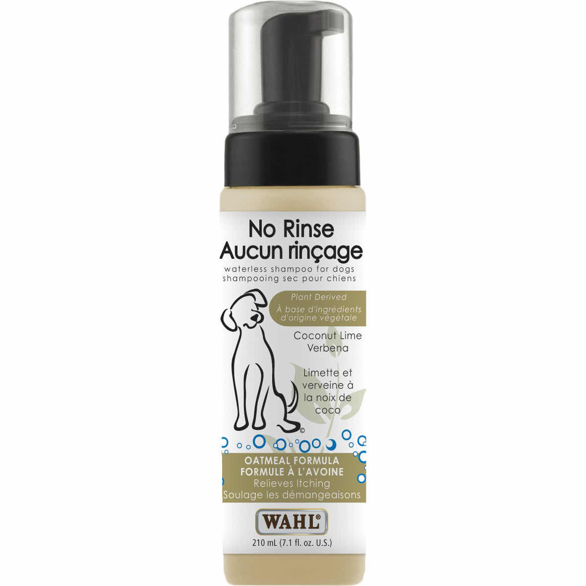 Dog waterless shampoo, 210 ml