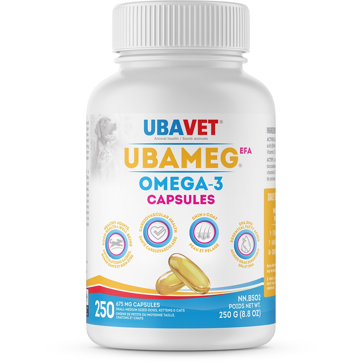 Ubameg EFA omega 3 capsules 250 Cap