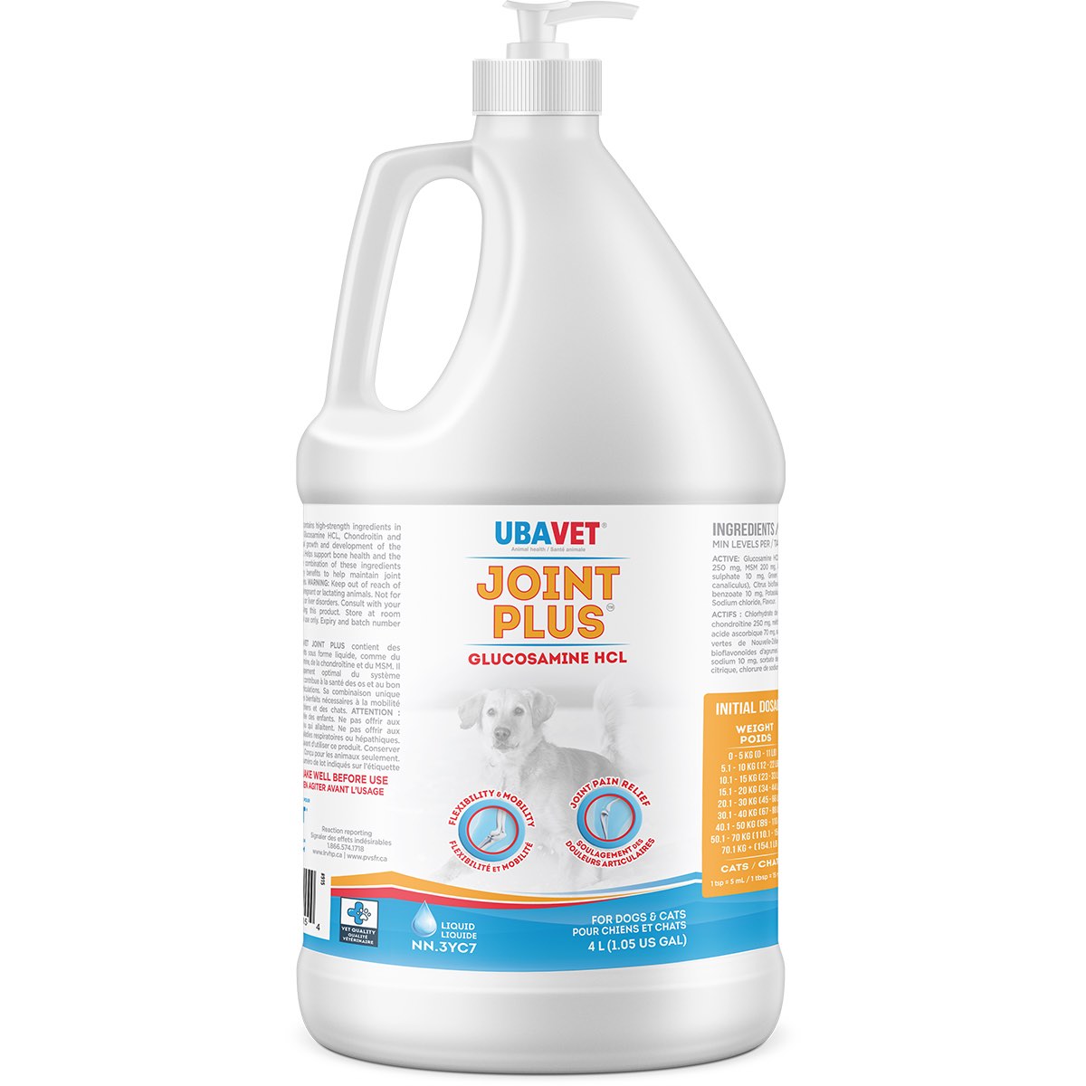 Ubavet Joint Plus glucosamine HCl liquid formula