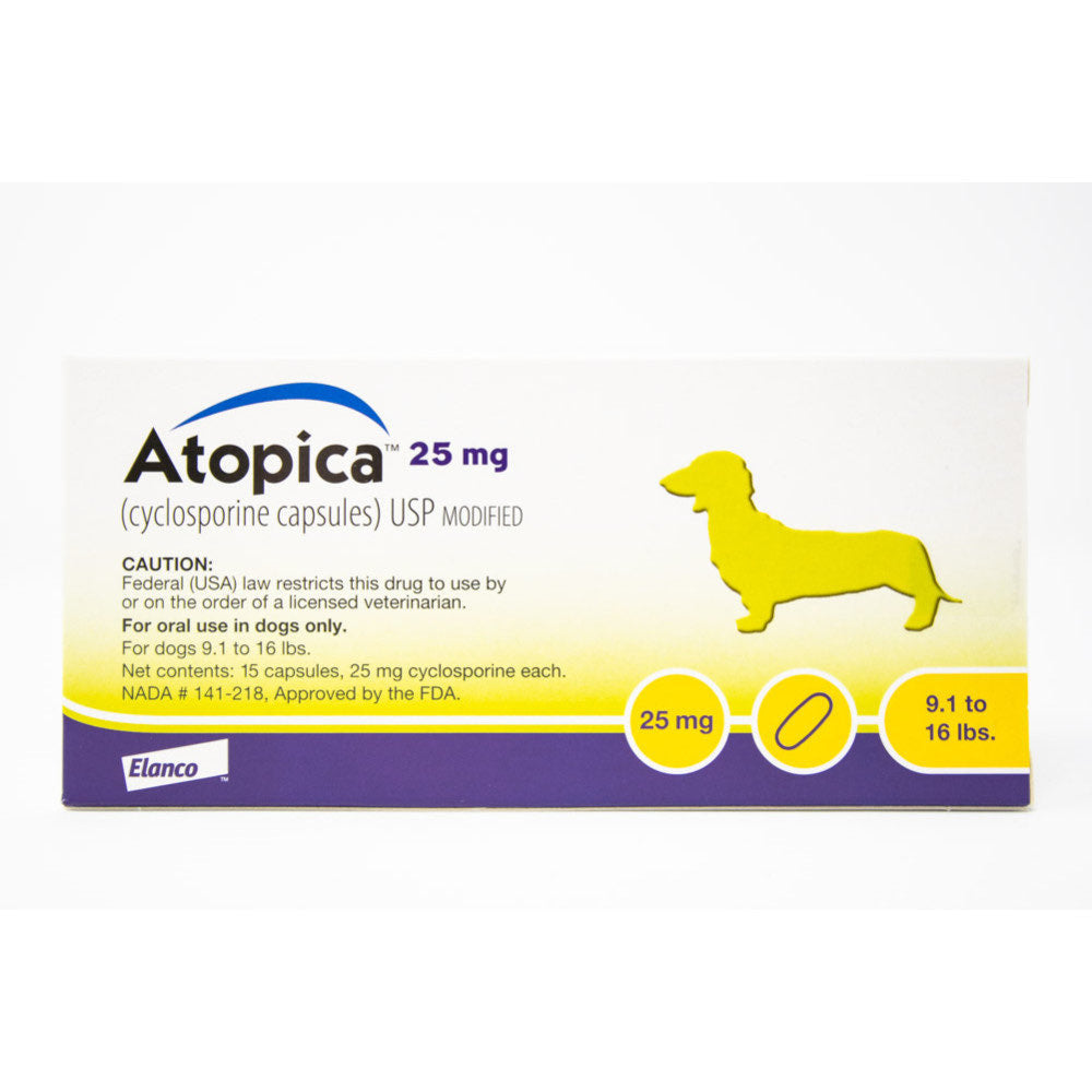 Atopica for Dogs 25 mg, 15 caps