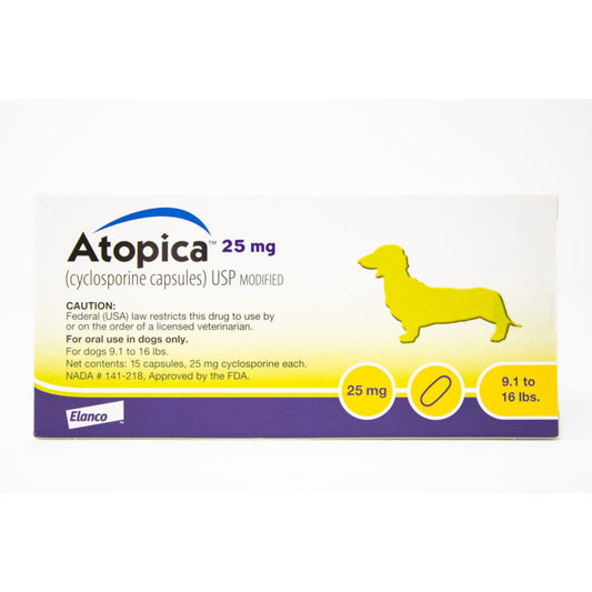 Atopica for Dogs 25 mg, 15 caps