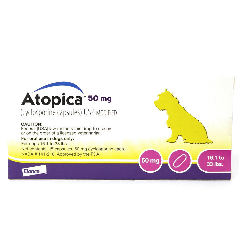 Atopica for Dog 50 mg, 15 caps