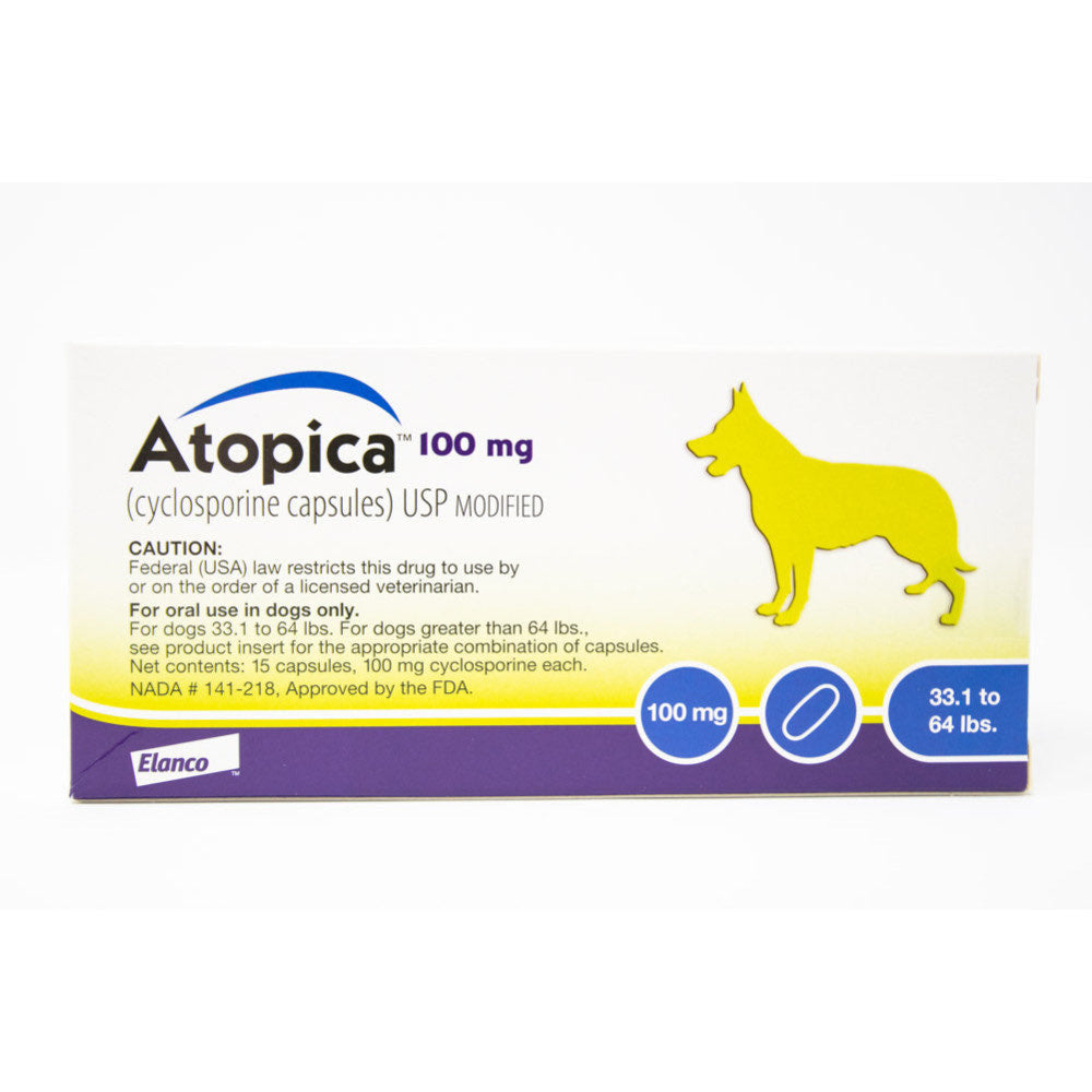Atopica for Dogs 100 mg, 15 caps