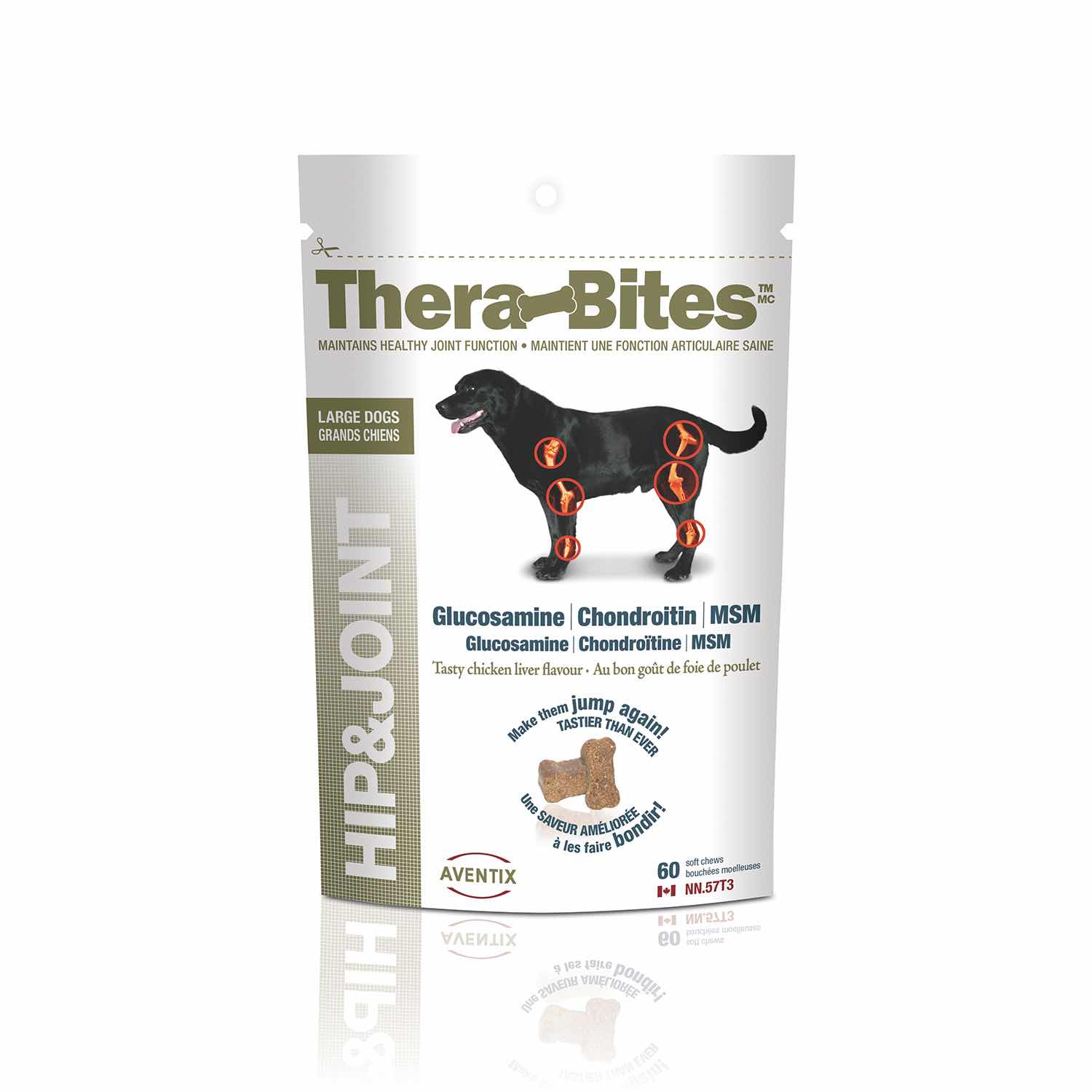 Aventix Thera-Bites Hip & Joint for large dogs Chicken and liver Chews