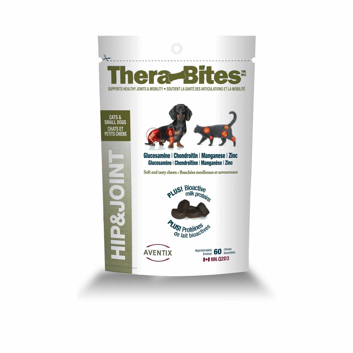 Aventix Thera-Bites Hip & Joint for cats and small dogs Chicken and liver 60 Chews