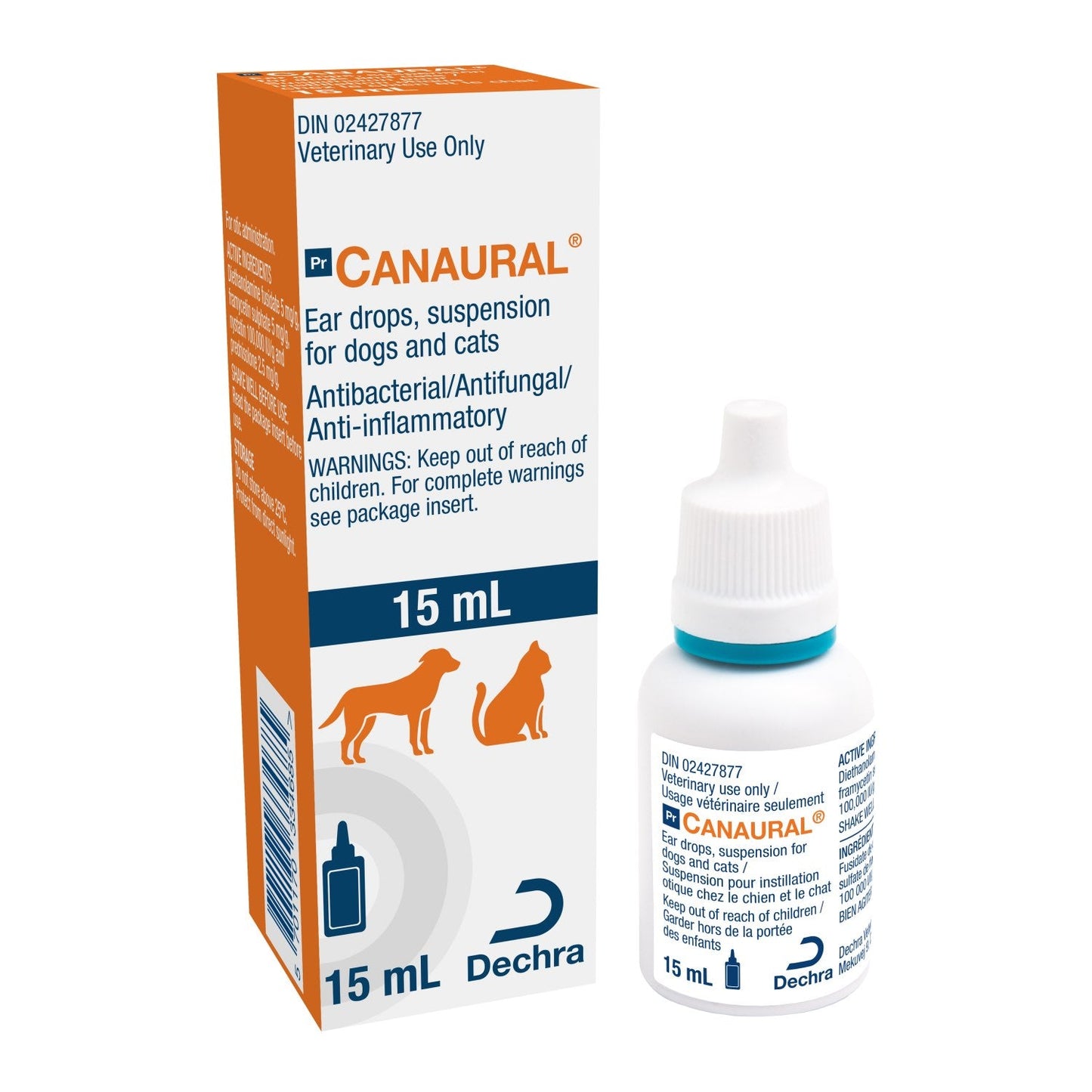 Canaural 5 mg/g ear drops