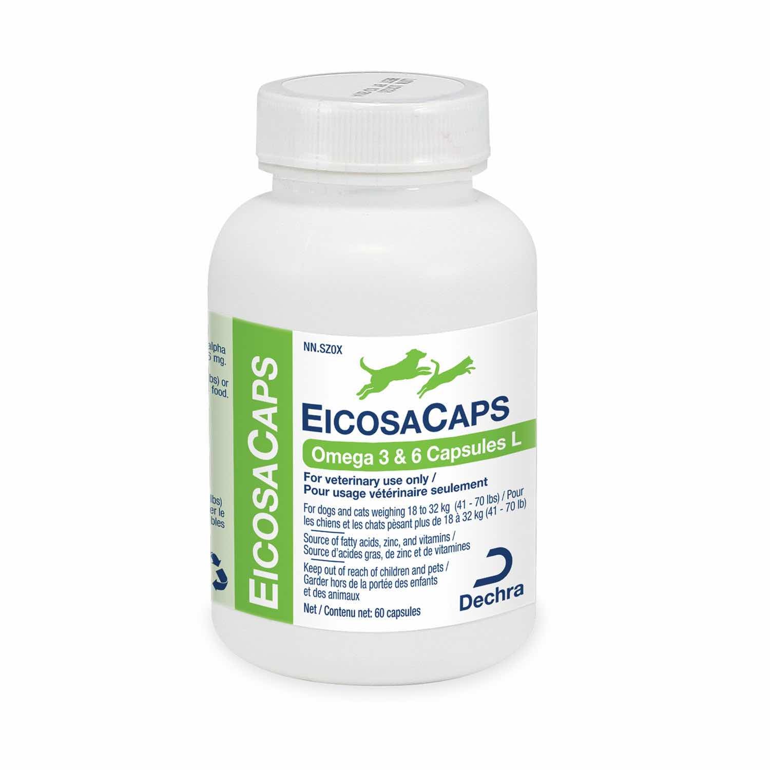EicosaCaps Omega 3 & 6 60 Cap 18 - 32 kg