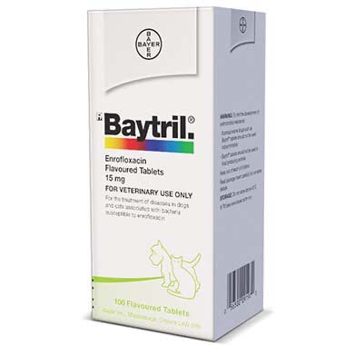 Baytril 15 mg Single Tablet