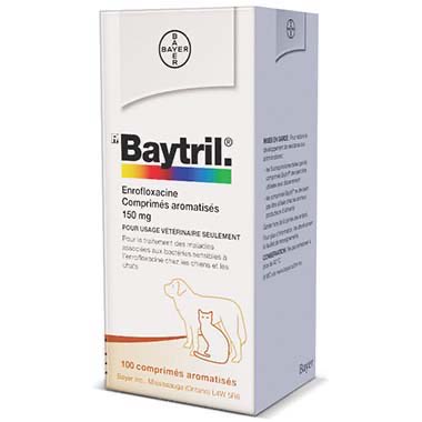 Baytril 150 mg tab Single Tablet