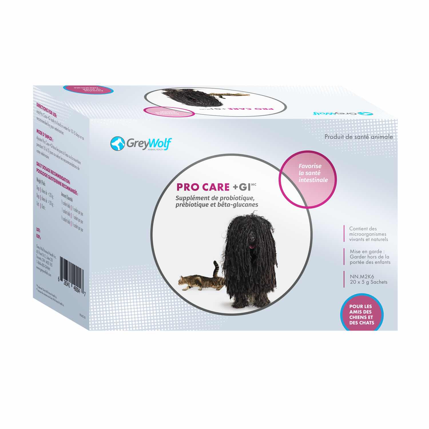 Grey Wolf Animal Health Pro Care + GI 20 /Pack