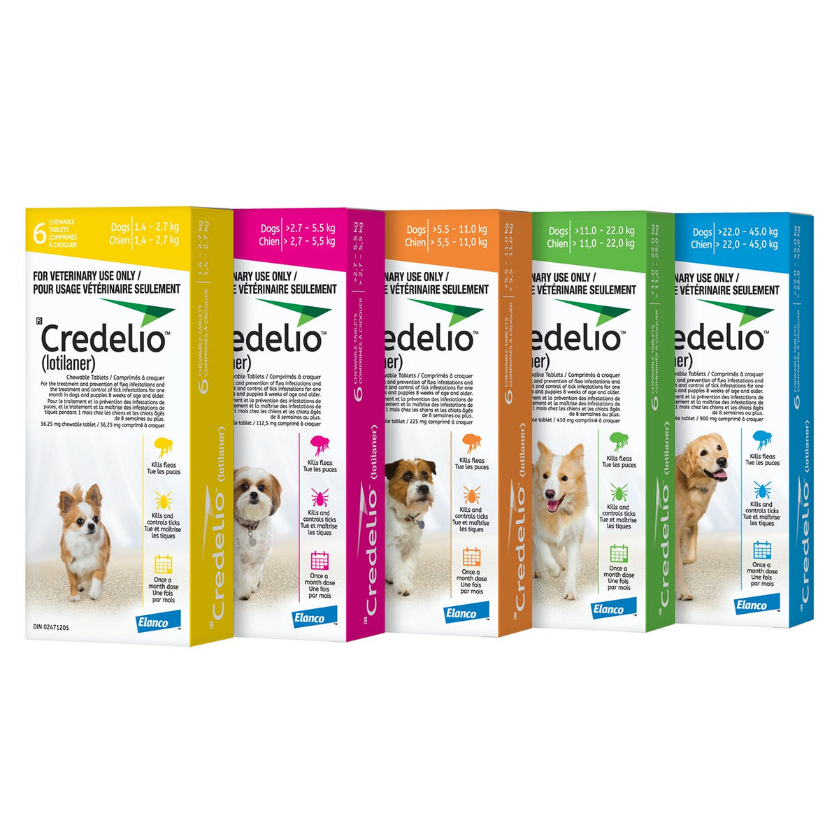 Credelio 6 Chewable Tablets Orange 5.5 - 11 kg, 6 tablets
