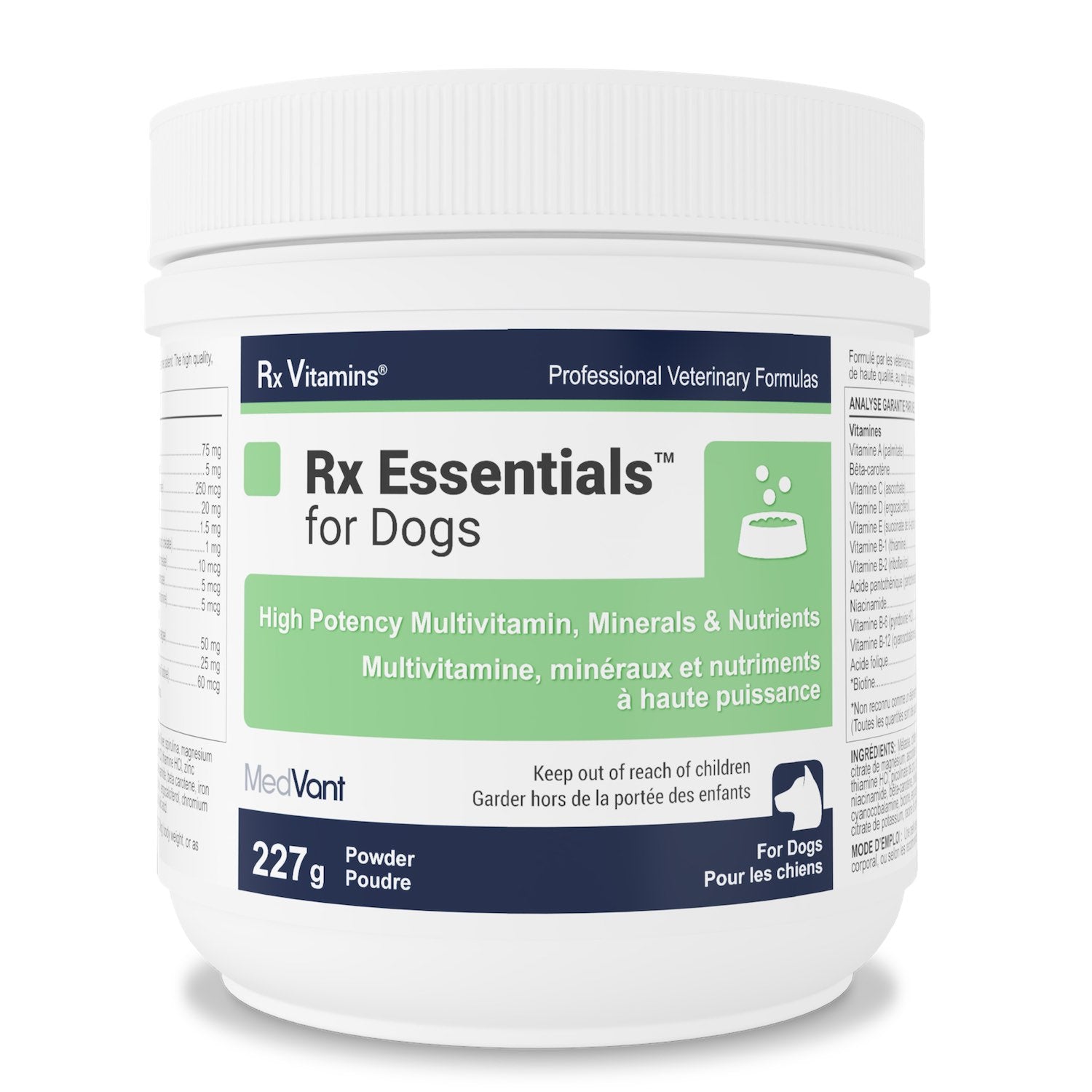MedVant Rx Vitamins Rx Essentials for dogs powder