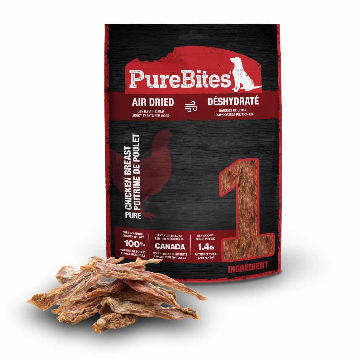 PureBites Chicken Jerky Dog Treats 156g