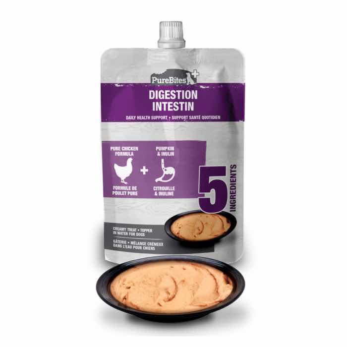 PureBites+ Gut & Digestion Creamy Dog Treat, 15x71g pouch pack