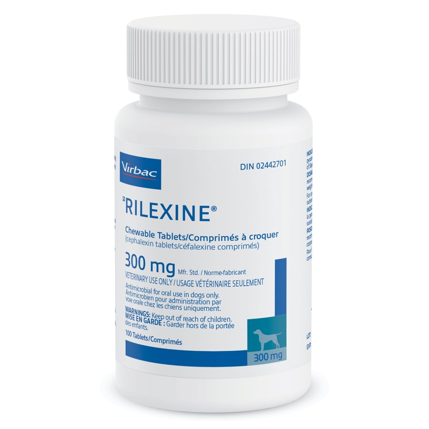 Rilexine 300 mg, 100 Chewable Tablets