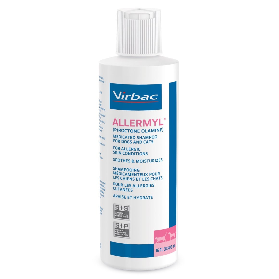 Virbac Allermyl Antiseptic Antifungal Shampoo for Dogs & Cats 473ml