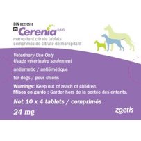 Cerenia tablets 24 mg tab - 1 x 40-tablet blister pack