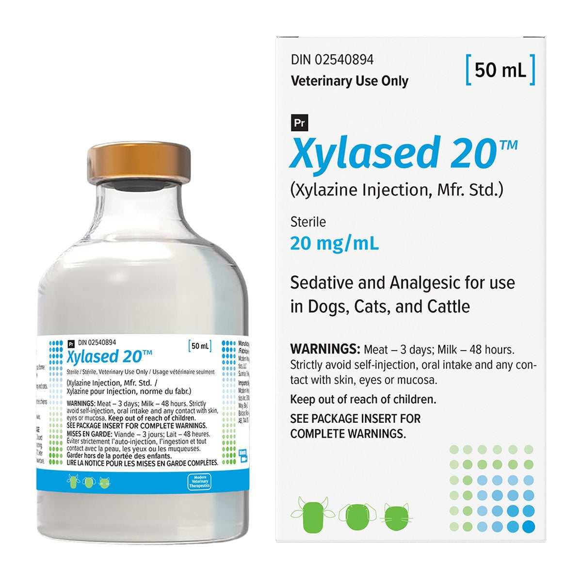 Xylased injection 20 mg/ml, 50 ml vial