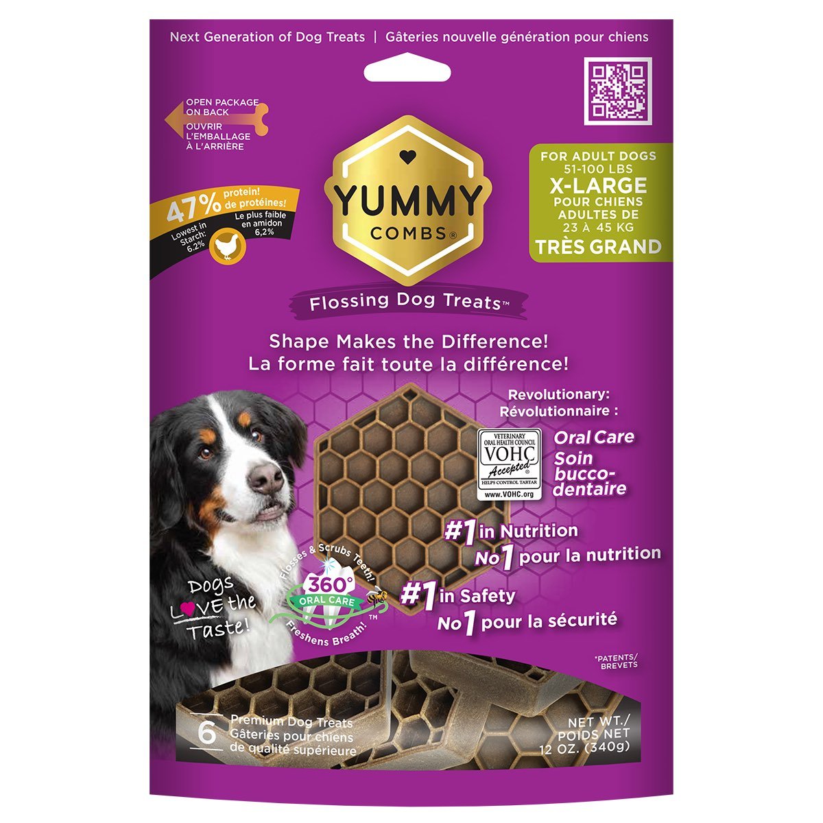 Solvet Yummy Combs dental treats for extra large dogs Chicken 6 Doses