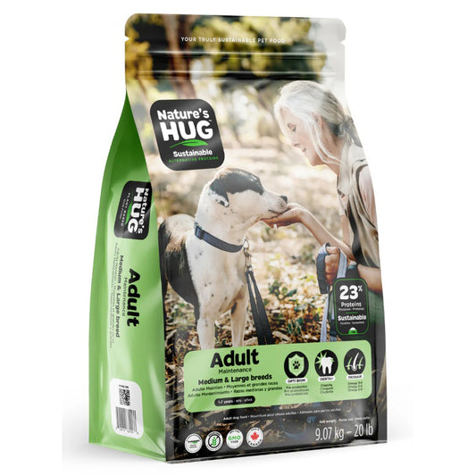 Nature's HUG Canine adult Maintenance medium & large breeds Dried yeast and green peas