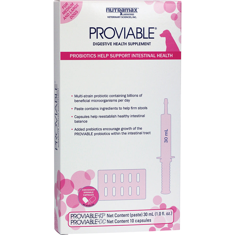 Nutramax Proviable kit for all-size dogs
