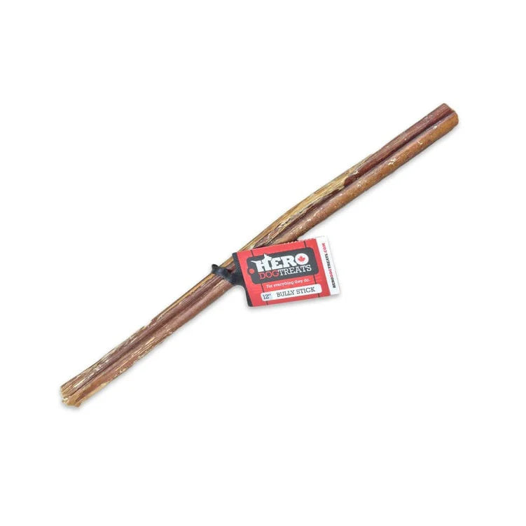Hero Dehydrated Bully stick chew 12 inch Beef