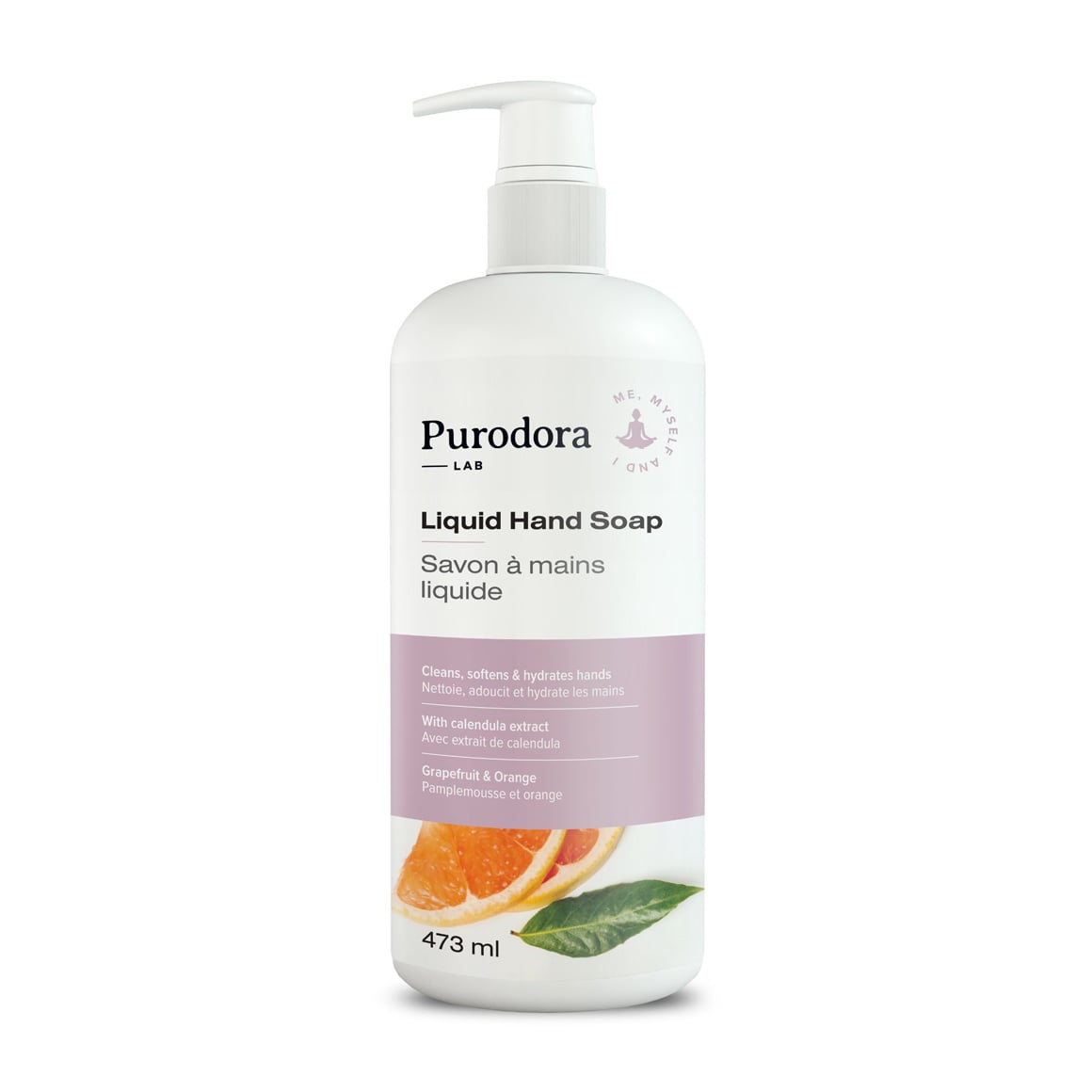 Purodora Hand Soap Liquid - Grapefruit and Orange 473ml