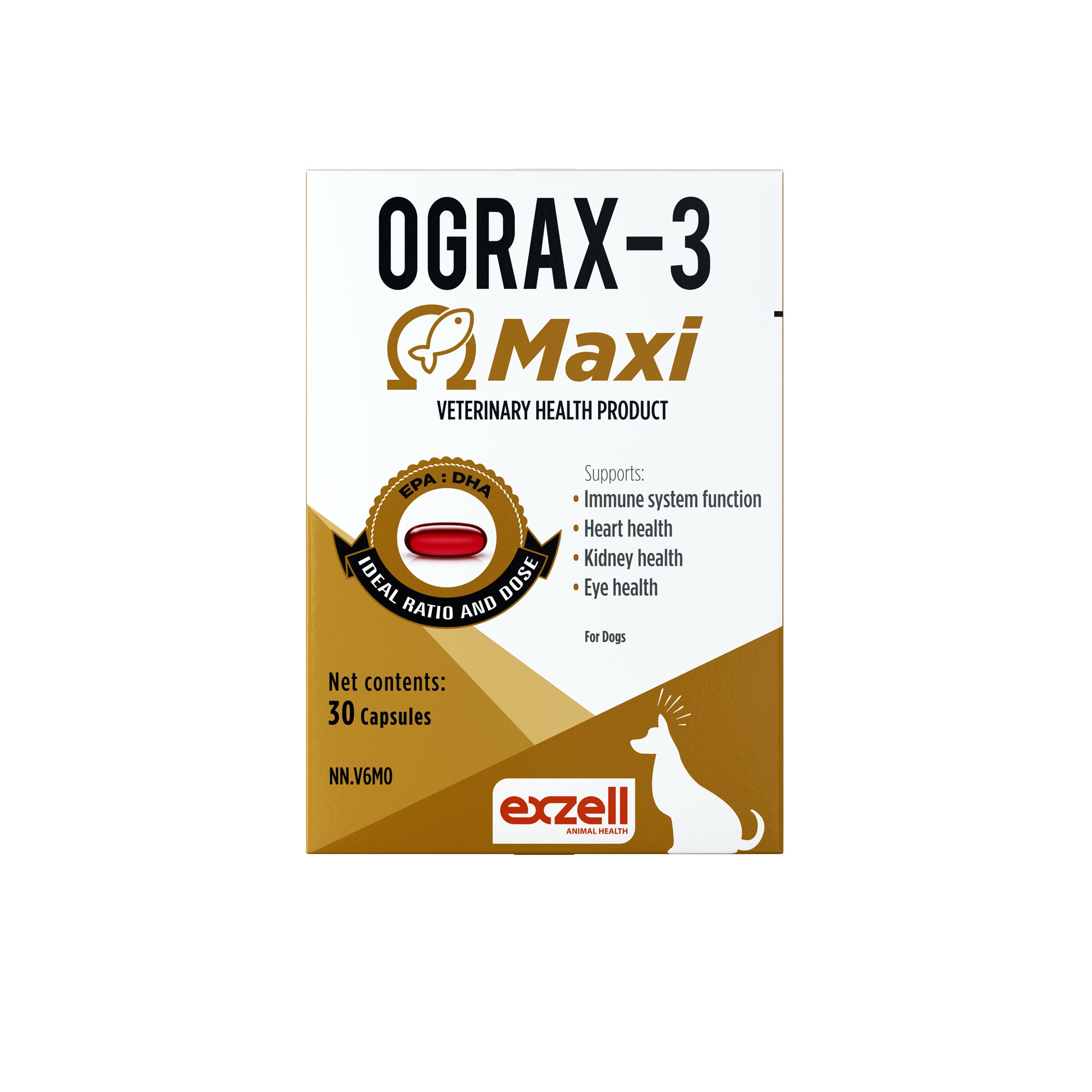 Ograx-3 Maxi for dogs, 30 caps