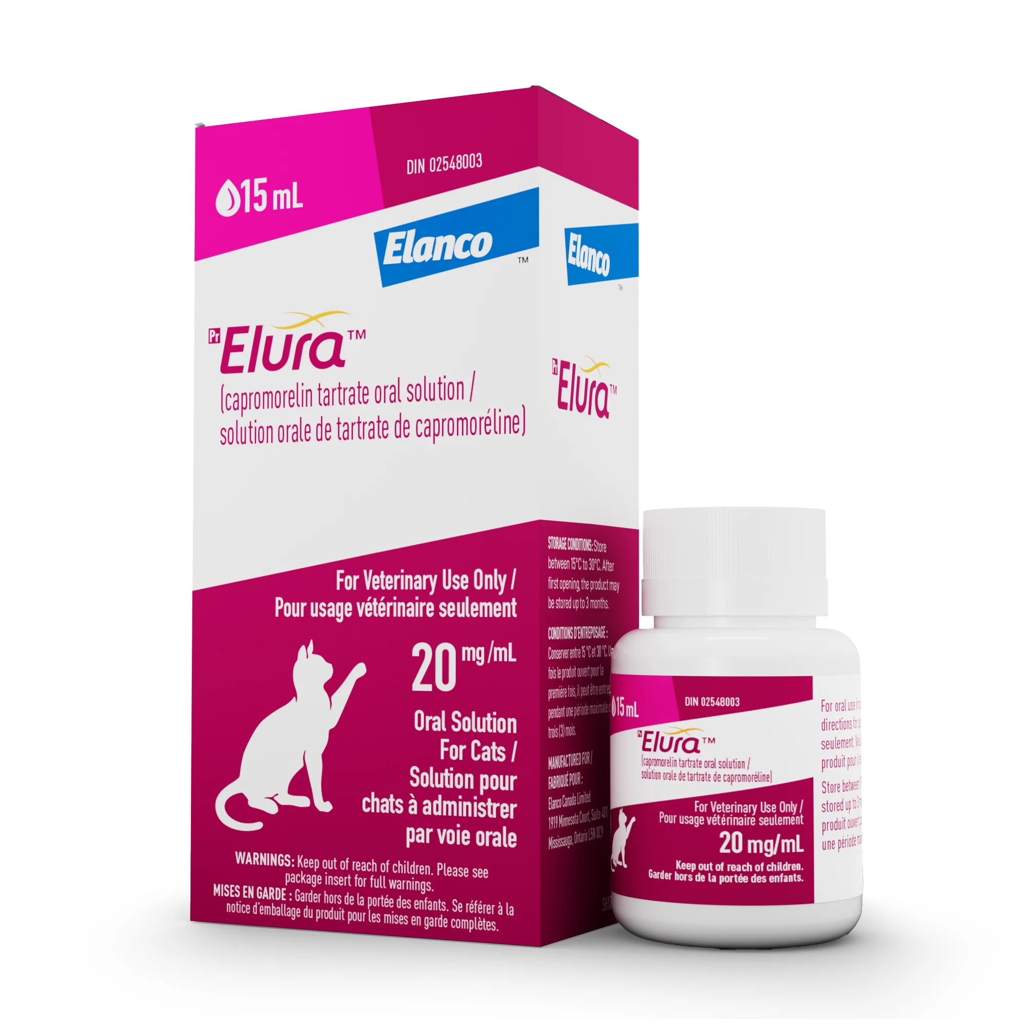 Elura oral solution for cats 20mg/ml, 15 ml