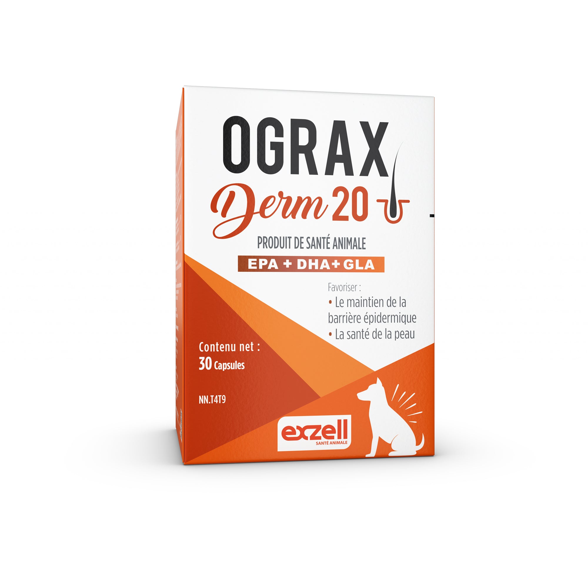 Ograx Derm 20 large breed capsules for dogs, 30 caps