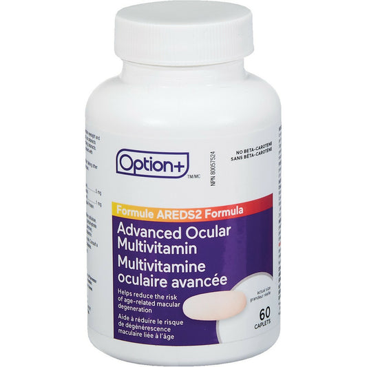 Option+ AREDS2 Formula Advanced Ocular Multivitamin 60 Caplets