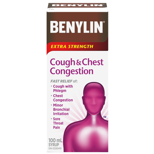 Benylin Extra Strength Cough & Chest Congestion Syrup 100 ml