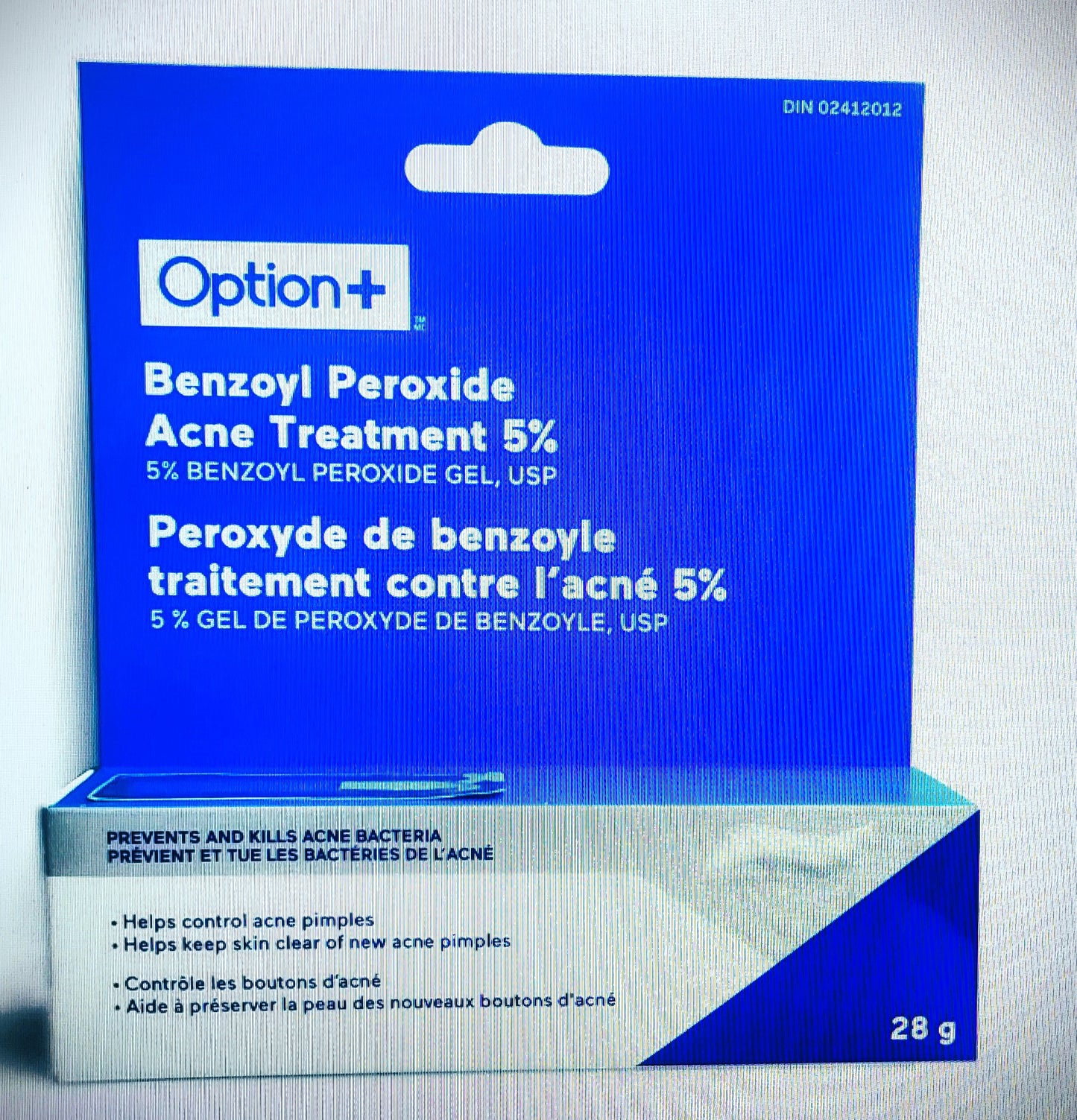 Option+ 5% Benzoyl Peroxide Gel, 28 g