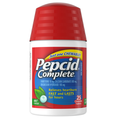 Pepcid Complete Chewable Mint Tablets 25 Tabs