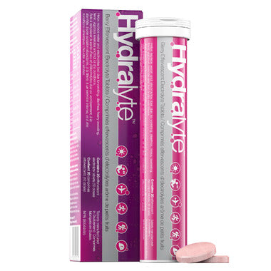 Hydralyte Berry Flavour Effervescent Electrolyte Tablets 20 Tabs