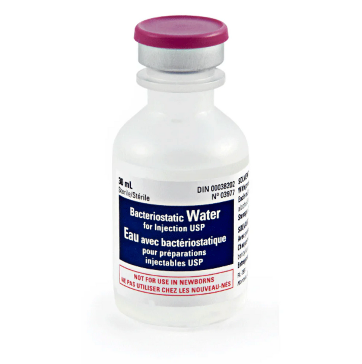Bacteriostatic Water For Injection, 30 ml