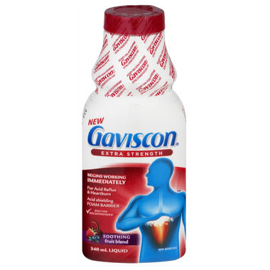 Gaviscon Extra Strength Soothing Liquid Fruit Blend 340 ml