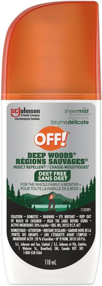 OFF Deep Woods Deet Free Insect and Mosquito Repellent 118ML