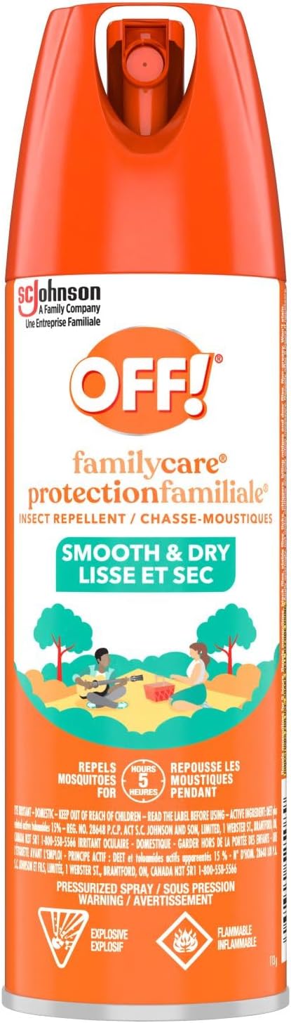 OFF FamilyCare Insect and Mosquito Repellent with Power Dry Formula, 71 gr