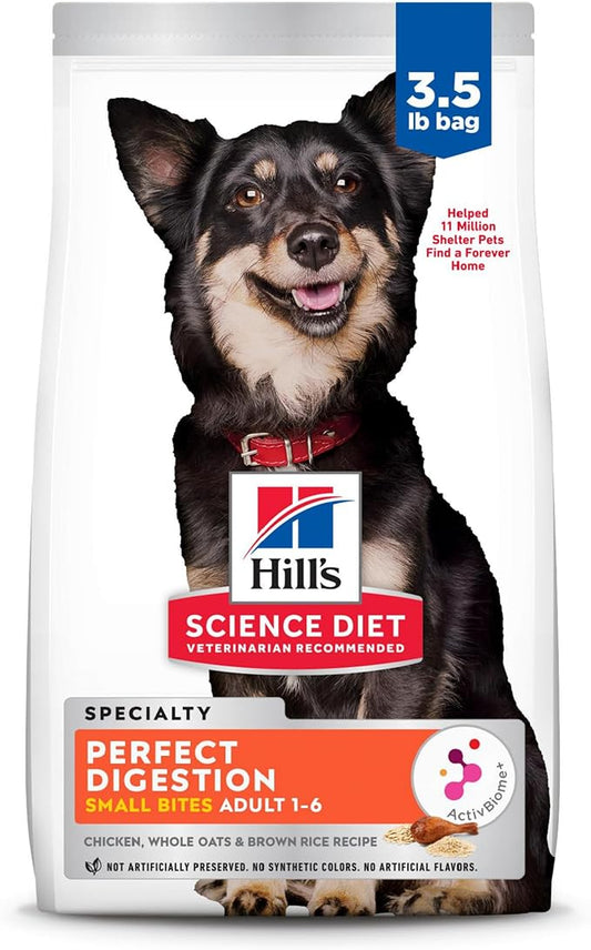 Hill's Science Diet Perfect Digestion Small Bites Chicken, Rice and Oat Dry Dog Food