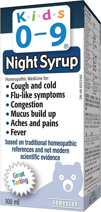 Homeocan Kids 0-9 Cough and Cold Nighttime Formula Syrup 100 ml