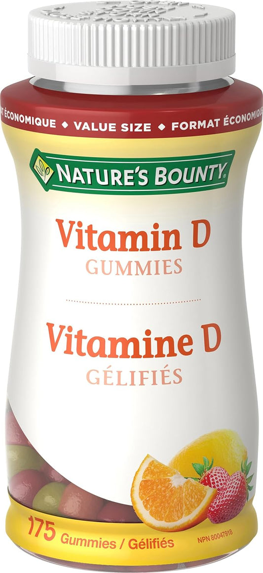 NATURES BOUNTY VIT D GUMMY 1000IU 175