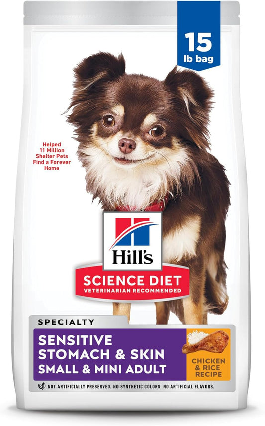 Hill's Science Diet Sensitive Stomach & Skin Small and Mini Adult Dry Dog Food Chicken