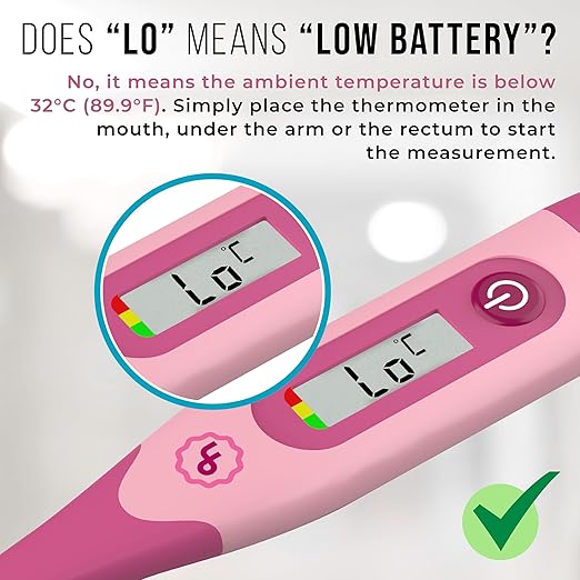 Flexible Digital Thermometer (Pink)
